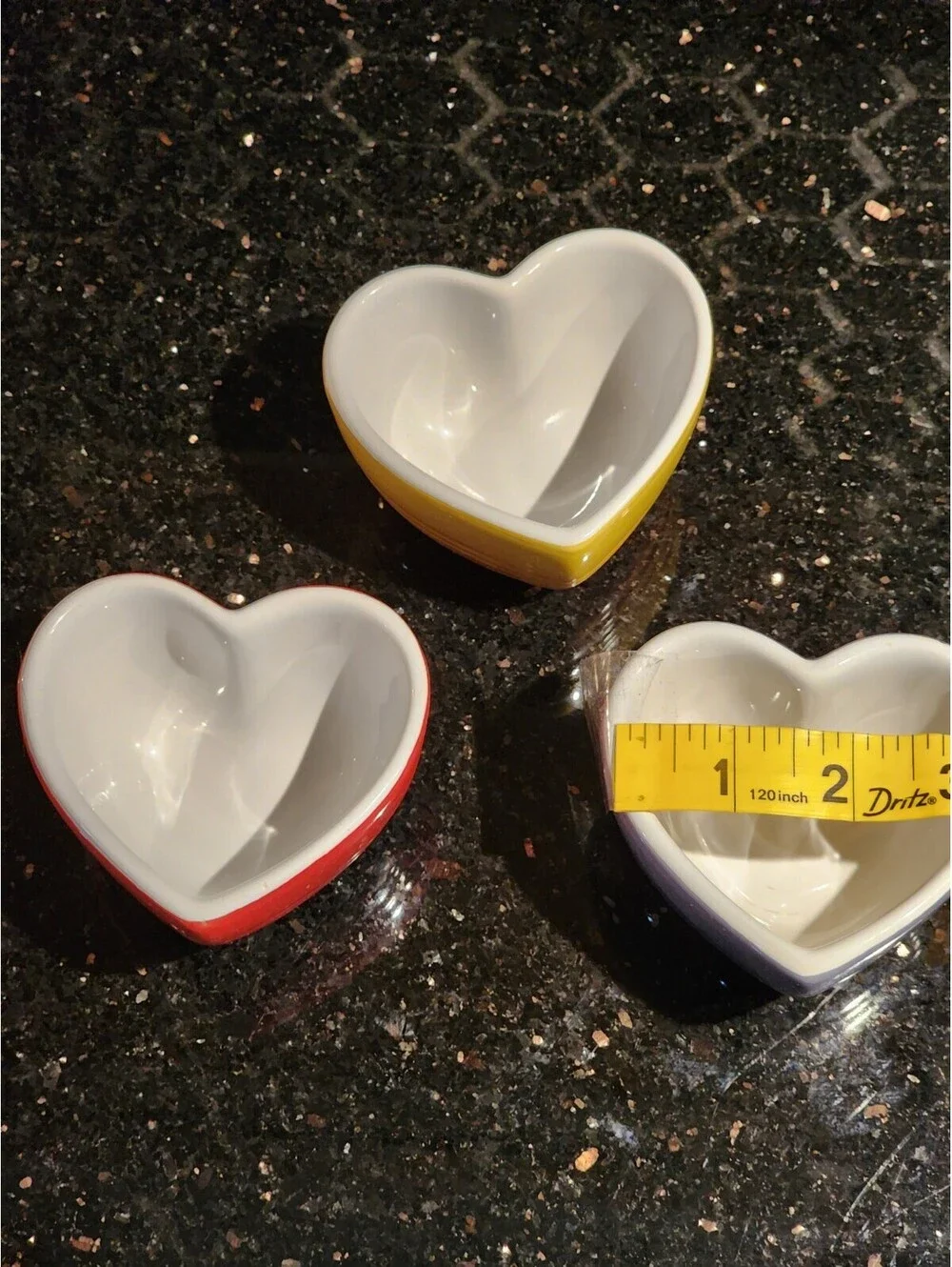 Brasserie Red Mini Pot Heart-Shaped Baking dish Casserole, SWEET, 3